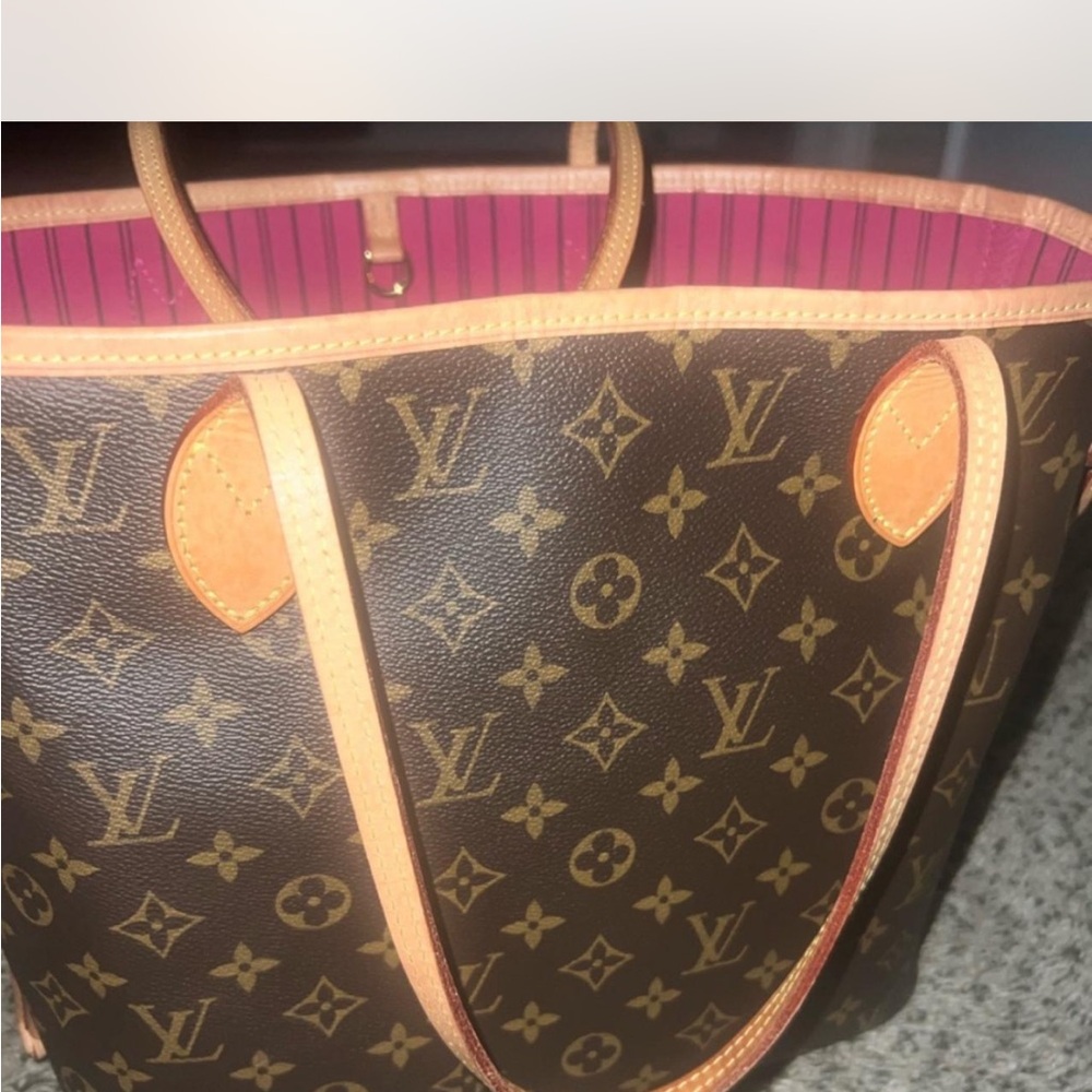 Louis Vuitton Brown and Tan Neverfull Tote